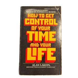 VTG 1970's Book, "How to Get Control of Your Time and Your Life" by Alan Lakein